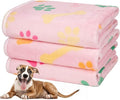 Dono 1 Pack 3 Dog Blankets for Small Dogs, Soft Fluffy Paw Print Pattern Fleece Pet Blanket Warm Sleep Mat, Puppy Kitten Blanket Doggy Mat for Dog Cat Kitten Doggy -23 * 16in (M(30 * 20"), Bone-2)