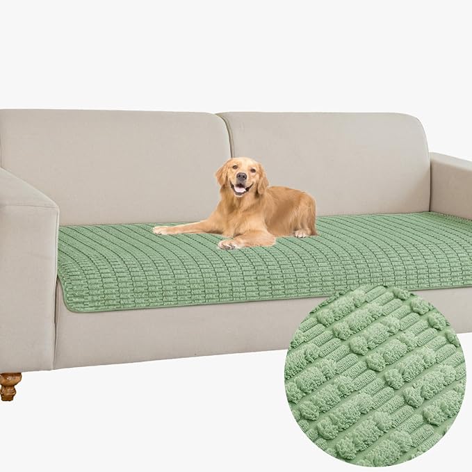 Muamar Dog Bed Cover Sofa Protector,Anti Slip Waterproof Sofa Covers for Living Room Couch Covers,Sofa Mat,Seat Cover,Dog Mat,Pet Pad for Furniture 1 Piece (30x70 inch, Sage Green)