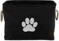 Bone Dry Pet Storage Collection Collapsible Bin, Black, Small Rectangle