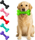 Natural Rubber Dog Chew Bone – Treat-Dispensing, Tough & Indestructible Chew Toy – Safe for Aggressive Chewers – Dental Health & Boredom Relief (Green)
