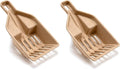 Kitty Sift FiberScoop Disposable Litter Scoop, Plastic-Free & Sustainable - Natural, One Size (Pack of 2)