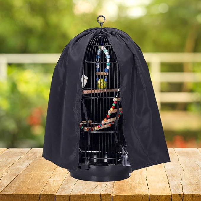 Bird Cage Cover Parrot Cage Protector Windproof Supplies Blackout Cover Protection for Budgies Macaw Winter Garden Indoor