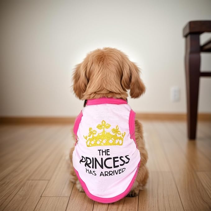 4 Pack Dog Shirts Summer Printed Puppy Clothes Cute Sleeveless Pet T Shirts Dog Clothes for Small Medium Dogs Cats Girl(XS)