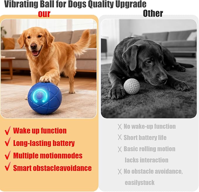 Valentines Day Gifts Dog Balls Interactive Dog Toys 2pc Shaky Ball Toy for Dogs Electric Rolling Pet Toy Dogs ball launcher Dog Chew Toys Rolling Balls for Do gs Smart Jumping Ba ll Training Jolly Toy