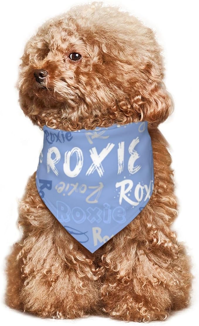 Custom Pet Scarf Personalized Dog Bandana with Name Personalized Add Your Text Bibs Triangle Head Scarfs Gift for Small Medium Large Dogs Cats Baby Puppy Pets Accessories