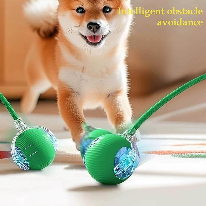 2 PCS Interactive Cat Toy Rolling Ball Chewie Viral Dog Ball, Smart Automatic Rolling Pet Balls,Automatic Moving Electric Cat Toy