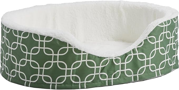 MidWest Homes for Pets Orthoperdic Egg-Crate Nesting Pet Bed w/Teflon Fabric Protector, Medium Green