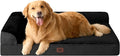 EHEYCIGA Extra Large Dog Bed Othorpedic, Memory Foam XL Dog Bed with Washable Removable Cover, Waterproof Pet Sofa Couch XLarge Size Dogs with Nonskid Bottom, 44x32x6.5, Black