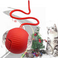 Automatic Interactive Rolling Cats Dog Toys Ball for Indoor- Rechargeable Activate Cat Dog Pet Toy for Indoor, Self-Playing Automatic Moving Kitten Toys for Cats, Durable and Safe Material (Red)