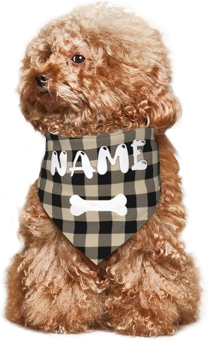 Custom Dog Bandanas with Your Text Logo Name Image Personalized Neckwear Bandana Soft Customized Pet Scarf Add Your Design Funny Gifts for Cat Dog Pet Style 02