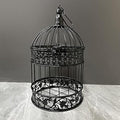 Iron Bird Cage for Wedding Decor and Flower Cage Decor Perfect Props for Hanging Flower Frames Indoor and Outdoor Decoration at Wedding Parties (Black)