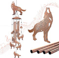 Wolf Wind Chimes for Outside,Wolf Gifts for Women/Men/Sympathy Gift/Memorial Gifts/Birthday Festival Metal windchimes Outdoors/Indoors,Patio,Garden Decor,Home,Porch,Yard Decor