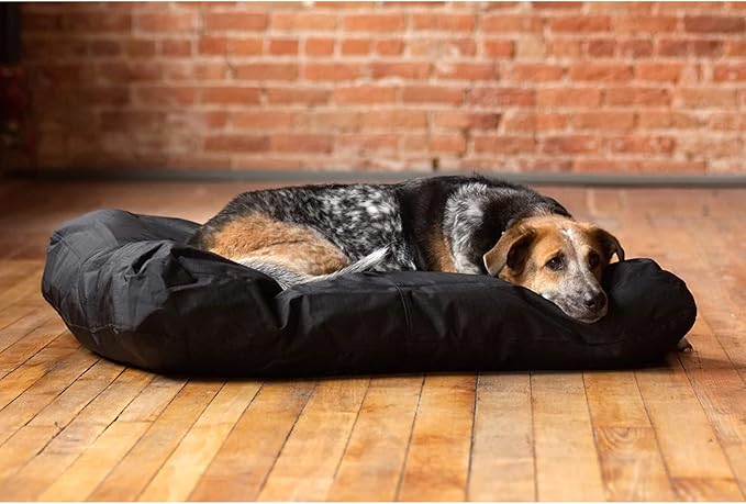 Dog Bed Cover Replacement Washable. 53 L x 42 W x 5 H inches Washable Removable Orthopedic, Cooling Gel and Memory Foam Pet Bed Protector, Cover only (Black)