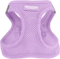 Downtown Pet Supply Step in Dog Harness for Medium Dogs - Adjustable, Escape Proof Dog Harness with Reflective Trim - All-Weather, Fast-Drying Padded Mesh Fabric - Lilac, M
