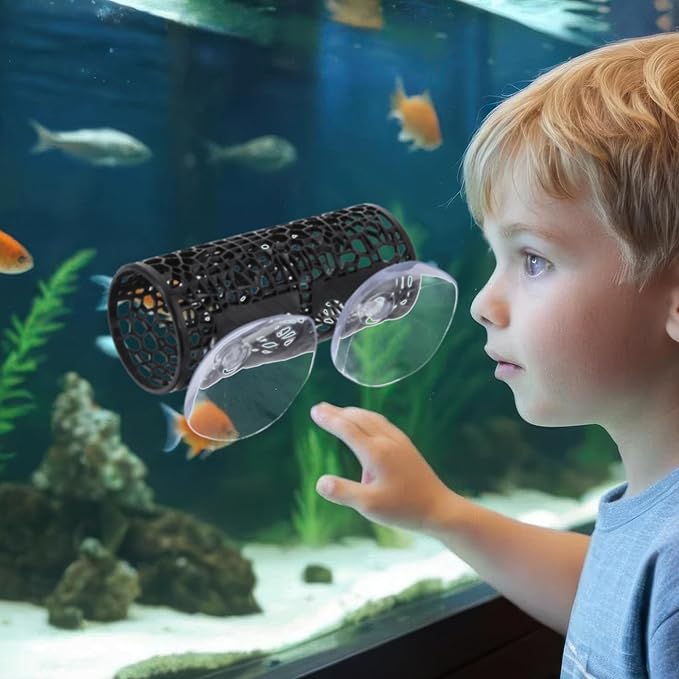 Betta Fish Toys, Black Betta Fish Tunnel Hammock, Safe Aquarium Decor for Smallfish Shrimp, Bettas Tank Accessories with Suction Cups Perfect for Hideout and Play Area