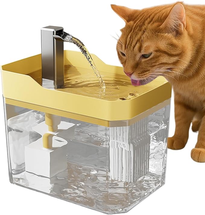 Cat Water Dispenser Fountain, Silent Pet Drinking Organizer, Quiet Supply for Dogs Cats Multi Animal Households Indoors Apartment Dormitory Hotel, Household Supply for Reliable Daily Use