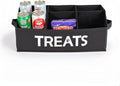 Morezi Dog treat storage organizers pet storage basket organizer great for organizing food treats snack for pet dogs cats birds animal black