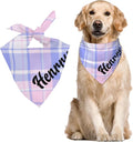 Custom Pet Scarf Personalized Dog Bandana with Name Personalized Add Your Text Bibs Triangle Head Scarfs Gift for Small Medium Large Dogs Cats Baby Puppy Pets Accessories