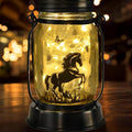 kyoryuger Horse Gifts for Women/Men Horse Lovers Solar Lantern Mom Birthday, Mothers Day, Christmas Valentine's Gifts, Solar Garden Decoration Outside for Yard, Patio,Backyard,Porch