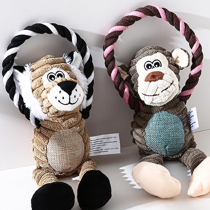 Puppy Chew Toys, Funny Heavy Duty Cute Dog Toys Aggressive Chewers,Soft Durable Fabric Interactive Dog Toy for Aggressive Chewers for Indoor Teething Home Puppy Anxiety Relief Small Medium Breeds