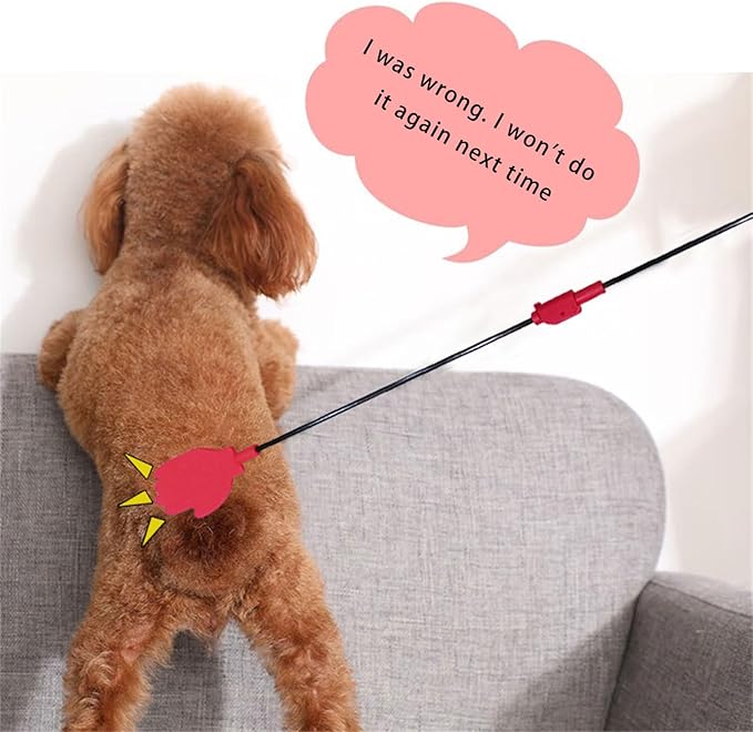 Portable Dog Training Stick Silicone Whip for Puppy Exercise with Anti Slip Handle Indoor Outdoor Training Tool