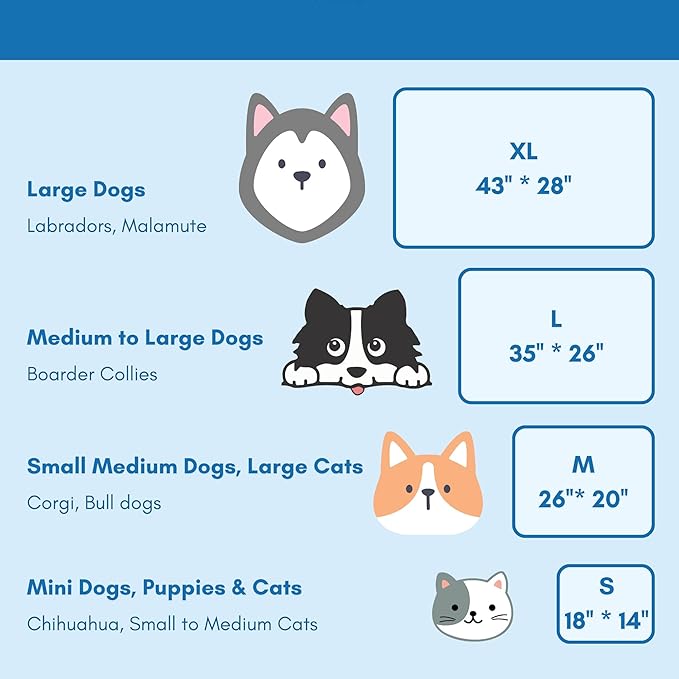 petfelix Pet Cooling Mat, Chew & Scratch Resistant QMAX>0.5 for Mini Dogs & Cats Up to 10 lbs, S 18''*14'' Machine Washable Non-Skid Portable Easy to Fold Crate Pad
