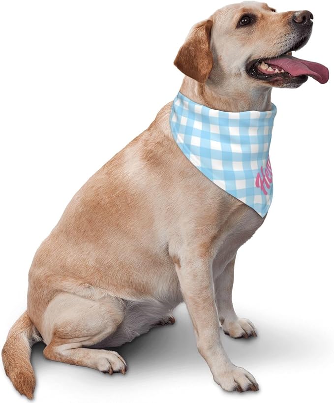 Custom Pet Scarf Personalized Dog Bandana with Name Personalized Add Your Text Bibs Triangle Head Scarfs Gift for Small Medium Large Dogs Cats Baby Puppy Pets Accessories