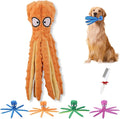 2025 New Upgrade Interactive Chew Pet Toy No Stuffing Bite-Resistant Squeaky Perfect for Puppies, Small and Medium Dogs (1pc Orange)