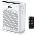 Air Purifiers for Home Large Room with Remote, Up to 3000 Sq Ft, H13 Hepa Double-Sided Air Filter Purifier with PM 2.5 Display Air Quality Sensor, Pet Air Purifier for Pets Hair, Pollen, Dander, Smoke