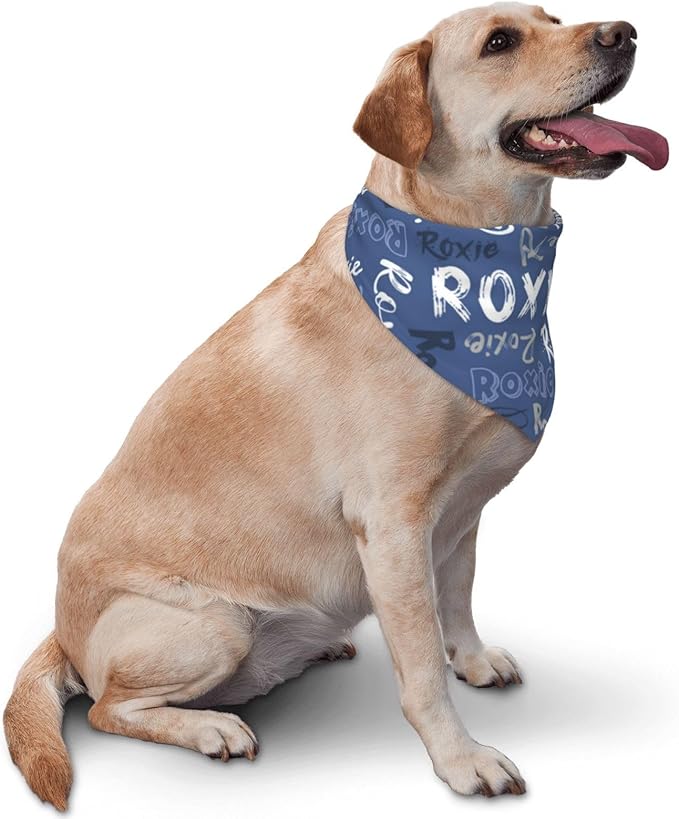 Custom Pet Scarf Personalized Dog Bandana with Name Personalized Add Your Text Bibs Triangle Head Scarfs Gift for Small Medium Large Dogs Cats Baby Puppy Pets Accessories