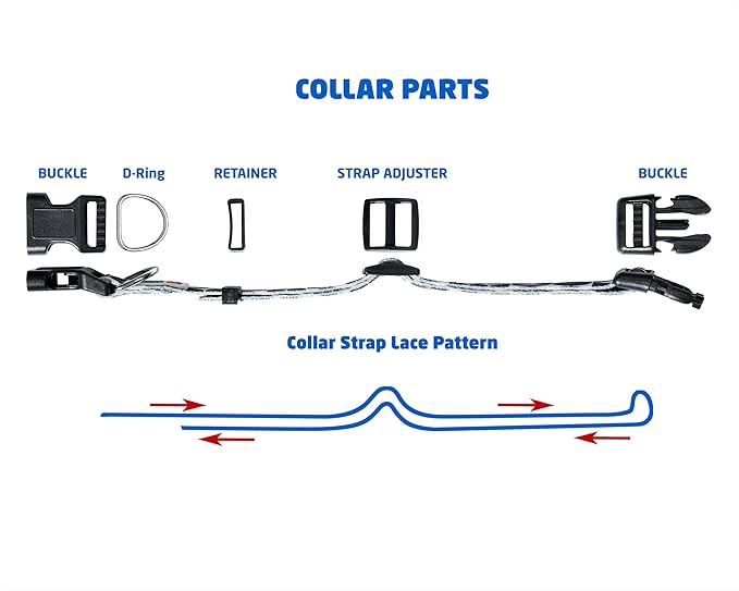 MS-5 Automatic Pet Door Collar, Genuine High Tech Pet Brand Dog Collar for Power Pet Doors - Deluxe Strap (Tribal, Extra Large) - DC-TBL-MS5-XL