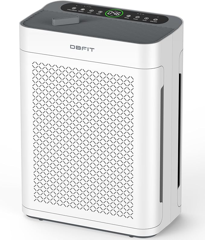 Air Purifiers for Home Large Room up to 3000sq.ft, DBFIT HEPA Double-Sided Air Purifier with Washable Filter, PM 2.5 Display Air Quality Sensor, Air Cleaner for Bedroom, Dorm Room, Pets, Office, AP300