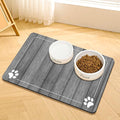 Food and Water Bowl Mat for Dog Cat, 20 x 12 inches Waterproof Non-Slip Absorbent Pet Feeding Matt Placemat