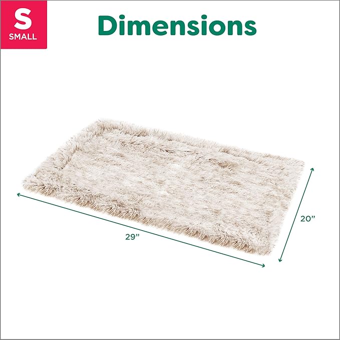 Furhaven Waterproof Throw Blanket for Dogs & Indoor Cats, Washable - Shaggy Plush Calming Long Faux Fur & Velvet Dog Blanket - Driftwood, Small (Pack of 2)