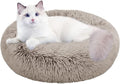 Cat Beds for Indoor Cats,20 Inch Dog Bed for Small Melium Large Dogs, Washable-Round Pet Bed for Puppy and Kitten with Slip-Resistant Bottom