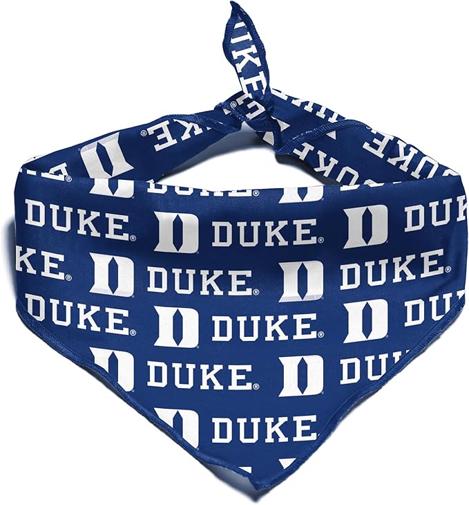 Duke Blue Devils Officially Licensed Bandana for Dogs and Cats | Fits Pets Great Gift Idea | Easy-to-Tie (Large, 28")