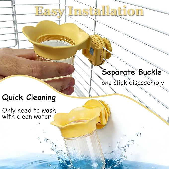 7 PCS Bird Cage Feeder for Vegetable Millet Holder Cage Accessories with Parrot Fruit Forks for Budgie Cockatiel Lovebirds Parrot