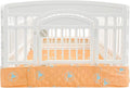 PJYuCien Dog Playpen Bottom Pad Fits for 36 Inch 4 Panels Exercise Pet Pen, Using as a Fence Stabilization and Puppy Pen Mat, Hoop and Loop Design, Orange (Playpen Not Included)