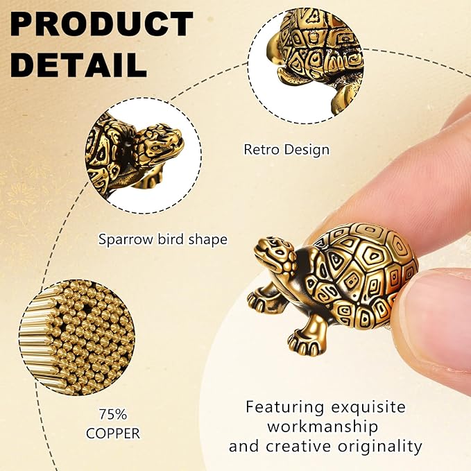 4 Pcs Mini Copper Bath Disk Ornaments Brass Bird Bath Purification Disks Birdbath Cleaner Single 0.6 oz Weight Universal Fit for Outdoor Birdbaths, Bowl(Turtle)