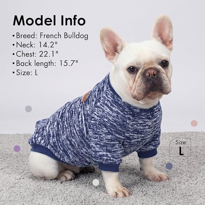 1 Pc Dog Sweaters for Small Dogs Girl Boy Winter Fleece Clothes Warm Soft Dog Sweatshirt Outfit for Dogs Cats Pet Apparel