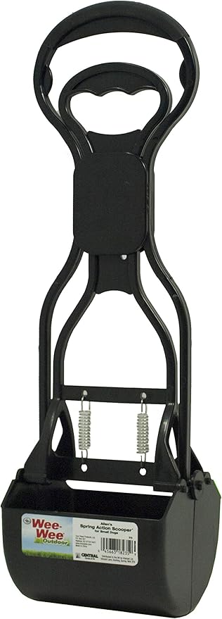 Four Paws Allen's Spring Action Dog Scooper For Hard Surfaces 3.75" x 4.5" x 15.5"