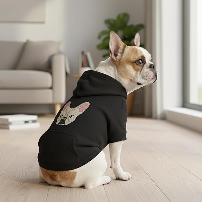 Personalized Dog Hoodie, Custom Embroidered Name Pet Hoodie, Warm Winter Outfit for Dogs, Pet Clothes, Gift for Dog Lovers 8