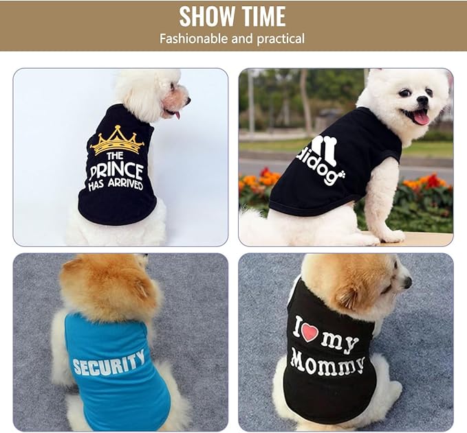 Custom Dog Shirt with Photo Name Logo Personalized Summer Breathable Cloth for Small Medium Large Pet Dogs Puppy Cats, XXL