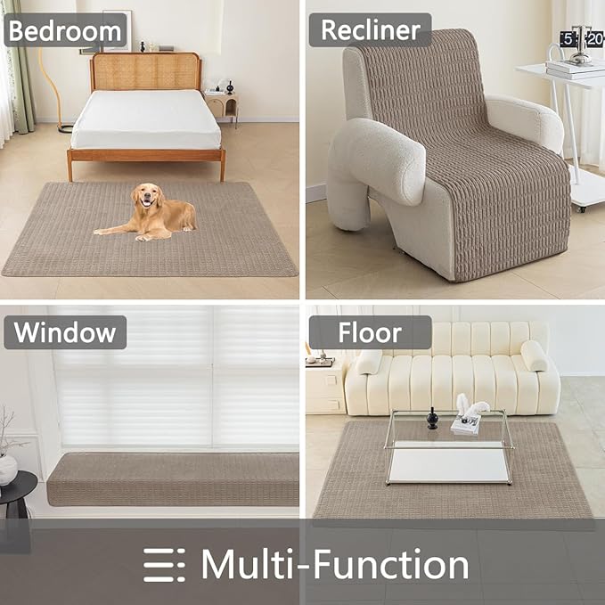 Muamar Dog Bed Cover Sofa Protector,Anti Slip Waterproof Sofa Covers for Living Room Couch Covers,Sofa Mat,Seat Cover, Dog Mat,Pet Pad for Furniture Bed Sofa Protector 1 Piece (60x70 inch, Brown)