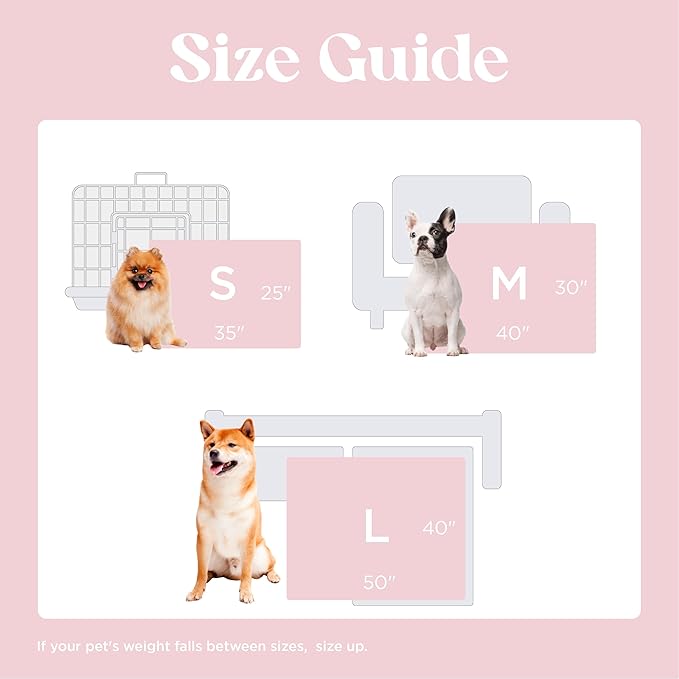 LE SURE Waterproof Puppy Blanket for Large Dogs - Washable Double Sided Dog Blankets with Warm Jacquard Shag and Soft Sherpa Fleece, Pet Cat Blanket for Couch Protection, Bow Design，Pink Taffy