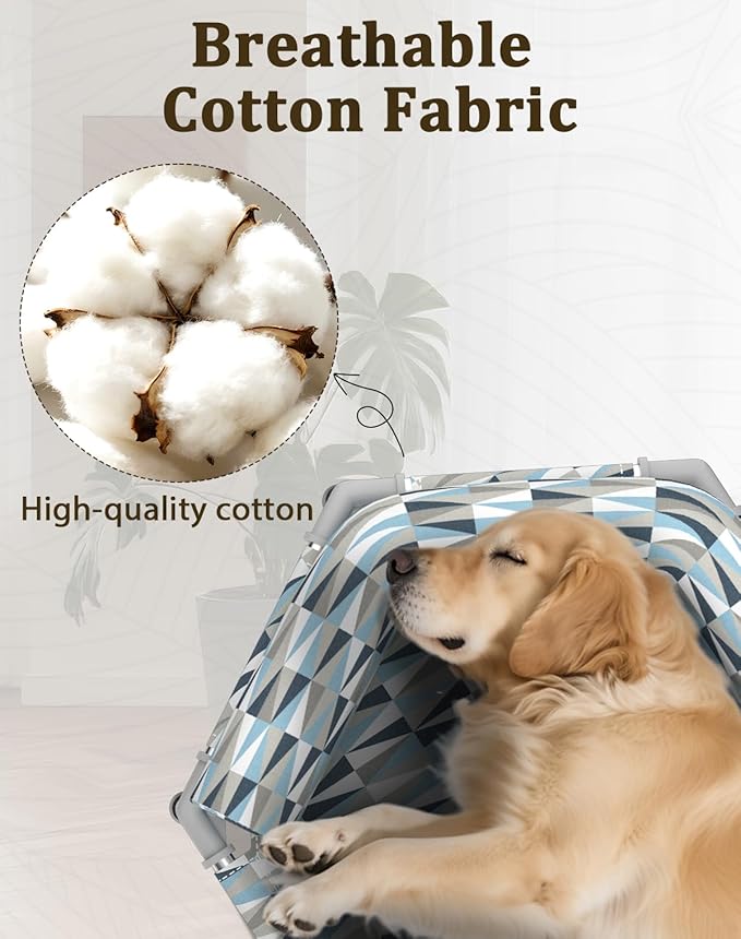Orthopedic Dog Bed - Beds Bolster,Cooling Elevated Dog Beds with Metal Frame,Raised Dogs Bed,Easy to Assemble,Up to 80 lbs,Medium