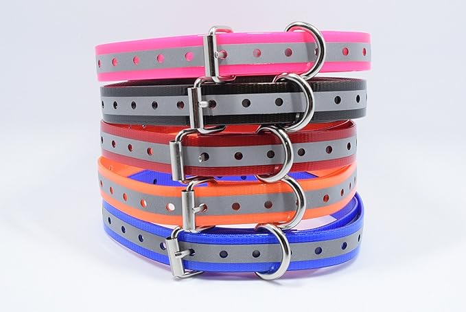 Universal 27 ½” X ¾” Replacement Band Strap for Dog Training Collar - Adjustable Waterproof TPU for Remote E-Collar, Static/Vibration Shock Trainer, Fits Most Bark Control & Obedience Devices