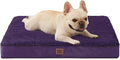 EHEYCIGA Orthopedic Medium Dog Beds for Small Dogs with Removable Washable Cover for Crate, Purple, 30x20