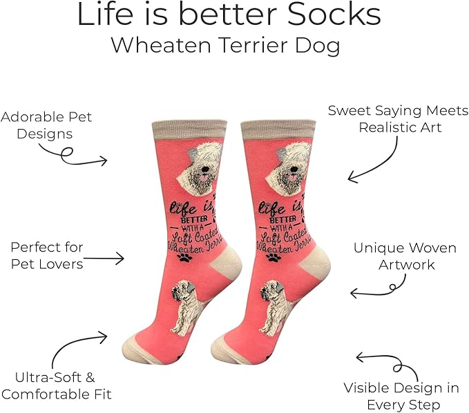E&S Pets Pet Lover Socks - Dog & Cat Socks - Unisex Novelty Gifts