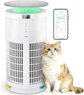 Large Air Purifiers for Home Large Room up to 4200ft², Yaber HEPA Air Purifier for Home Pets, Auto Mode PM2.5 VOC Monitor with Lights, APP Air Cleaner for Allergies Pet Hair Odor Pollen Smoke Dust